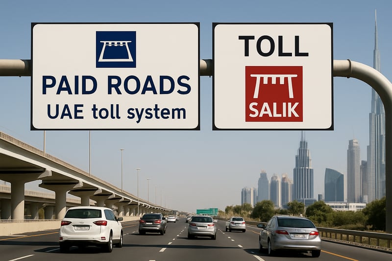 Dubai Paid Roads UAE toll system Dubai Paid Roads UAE toll system