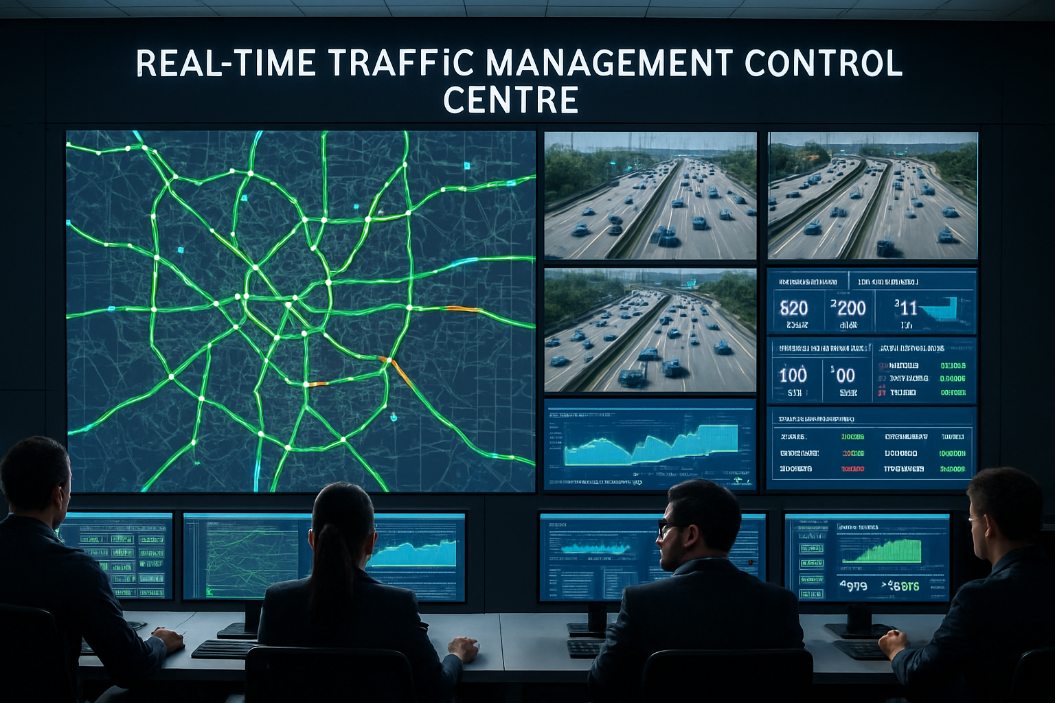 Real-time traffic management control centre